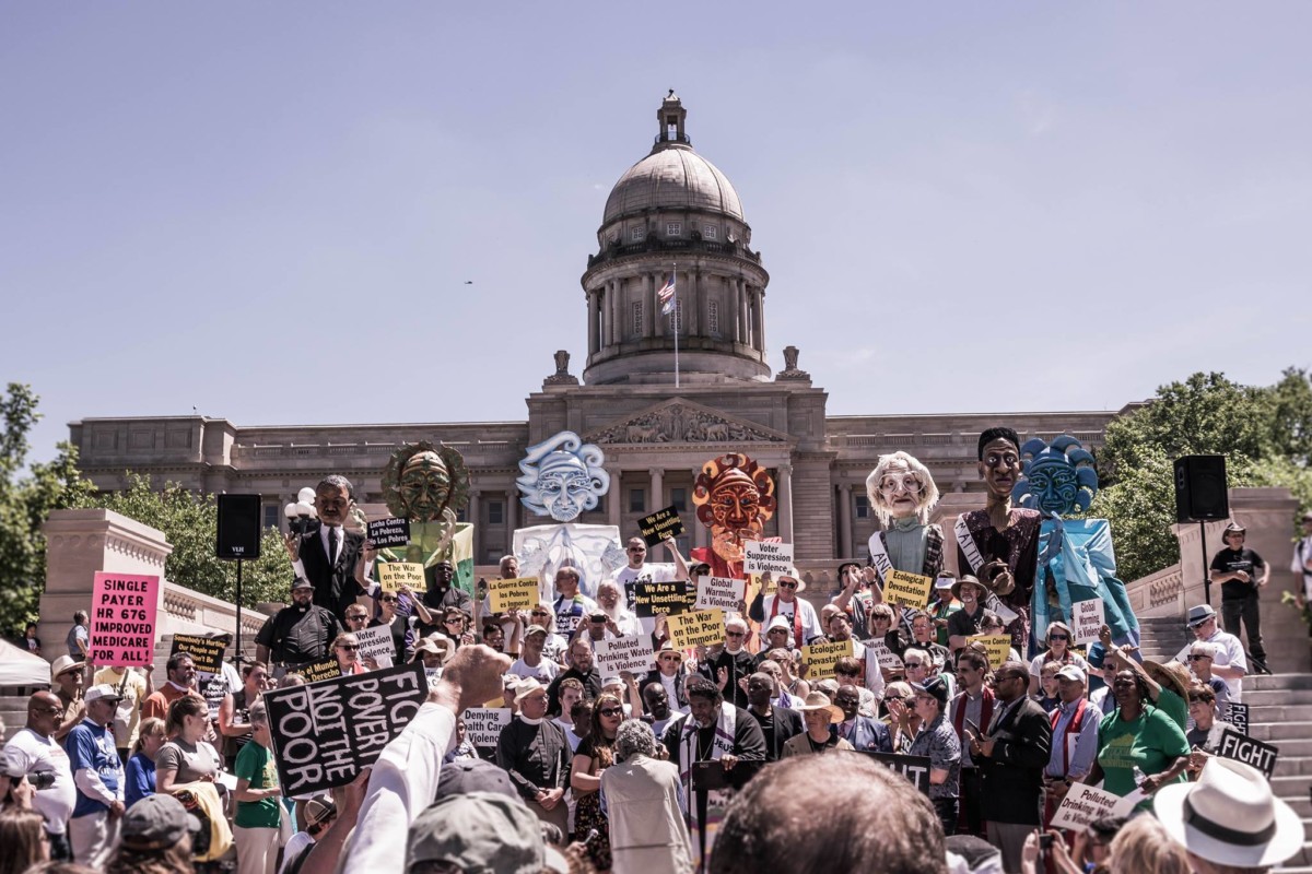 June 4, 2018, Rally for Health Care and a Healthy Planet on the Capitol Steps in Frankfort