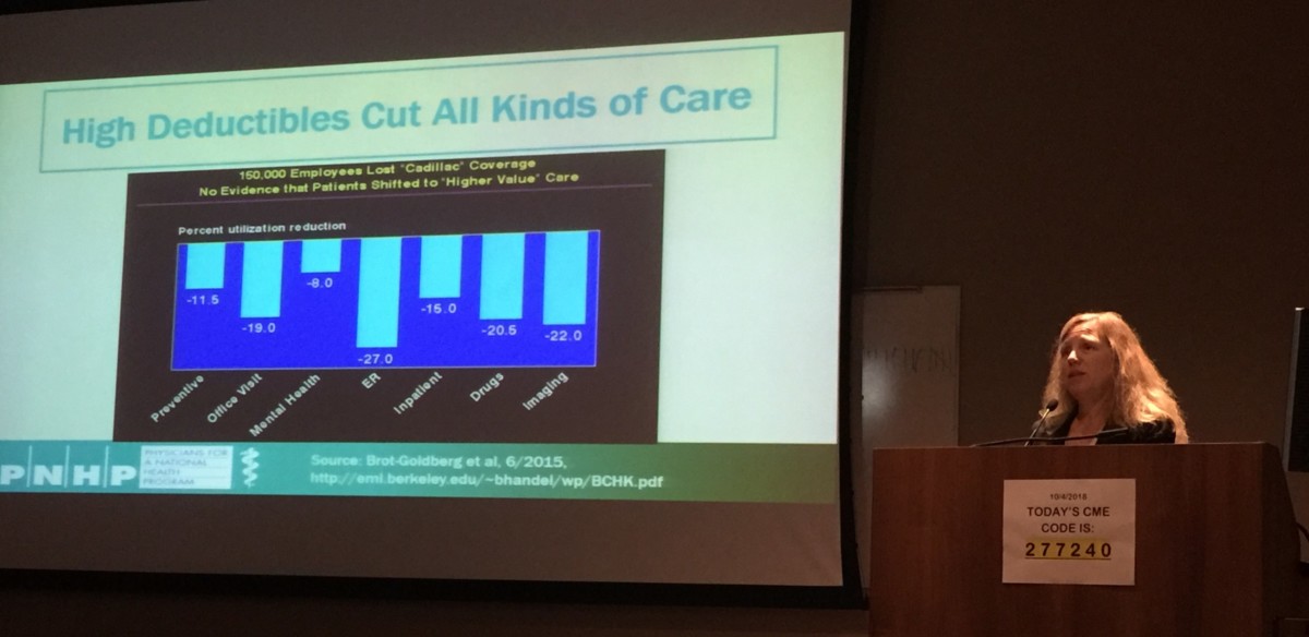 Margaret Flowers, MD, at the University of Louisville Department of Medicine Grand Rounds